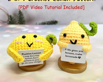 Crochet Lemon Pattern: 2-in-1 Handmade Designs (PDF Download, Video Tutorial Included)