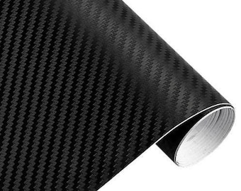 3D Carbon Fiber Black Vinyl Wrap Car Motorcycle Adhesive Vinyl Body Wrapping Film PVC Styling Auto Decal Accessories | Carbon Vinyl Decal