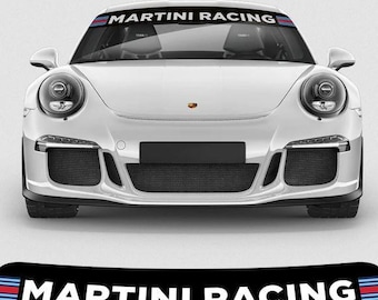 Adesivo per parabrezza Martini Racing Sunstrip Graphic Sponsor Banner Decal Rally Window Graphic | Motorsport Spiritual Drink Decal Front Window