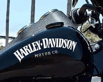 Set van 4 stuks H D Classic Emblem Motorfietsstickers | Motorsport sponsor decoratieset | Motorfiets graphics voor Fuek tank, helm, zijkanten van tassen