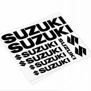 Set 9 HQ vinyl raceauto motor SUV embleem sticker stickers | Motorsport embleem Decor Kit Bike Racing Decals zelfklevend Motor Side Kit Logo