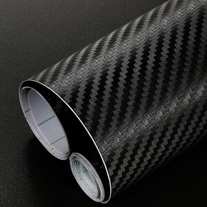 Vinilo adhesivo de fibra de carbono 3D para coches y motocicletas, película de PVC para carrocería, accesorios de vinilo para automóviles | Vinilo adhesivo de carbono imagen 3