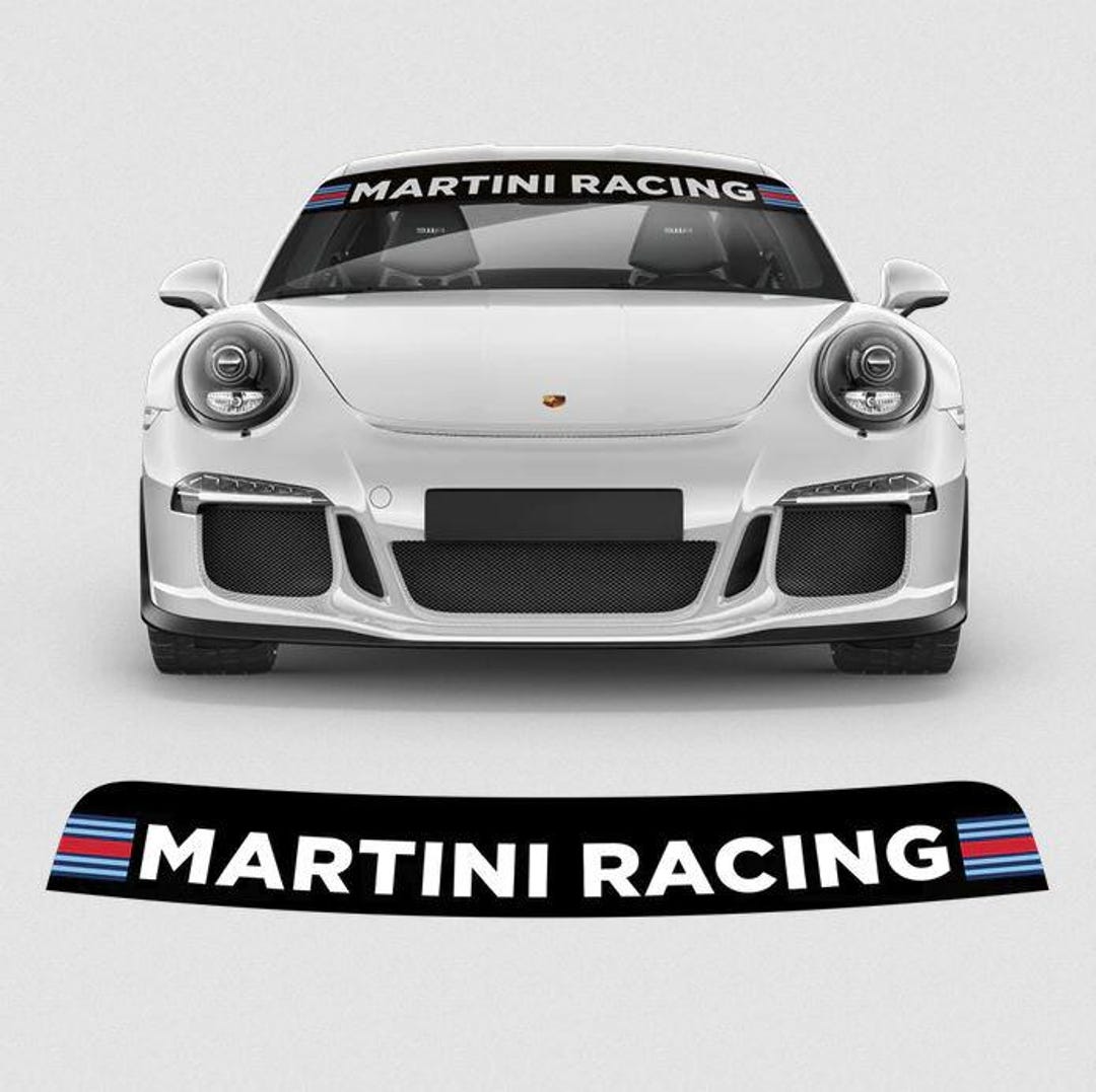 Windshield Martini Racing Sunstrip Graphic Sponsor Sticker Banner Decal ...