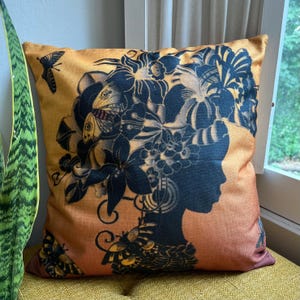 African Butterfly Pillow Cover: Waterproof Outdoor Decor