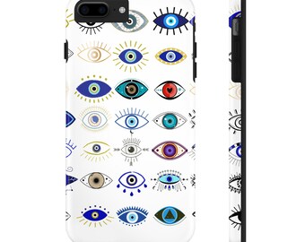 Colorful Evil Eye Phone Case: Tough Protective Cellphone Cover