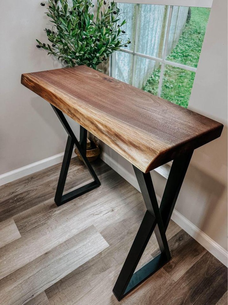 Live Edge Console Table - Etsy
