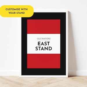 Man Utd personalisierter Druck - Your stand - Portrait / A4 // A3