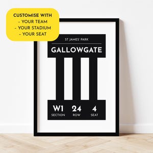 Fußball Poster – Dein Zuhause, Dein Stadion, Dein Team, Dein Platz – Portrait / A4 // A3