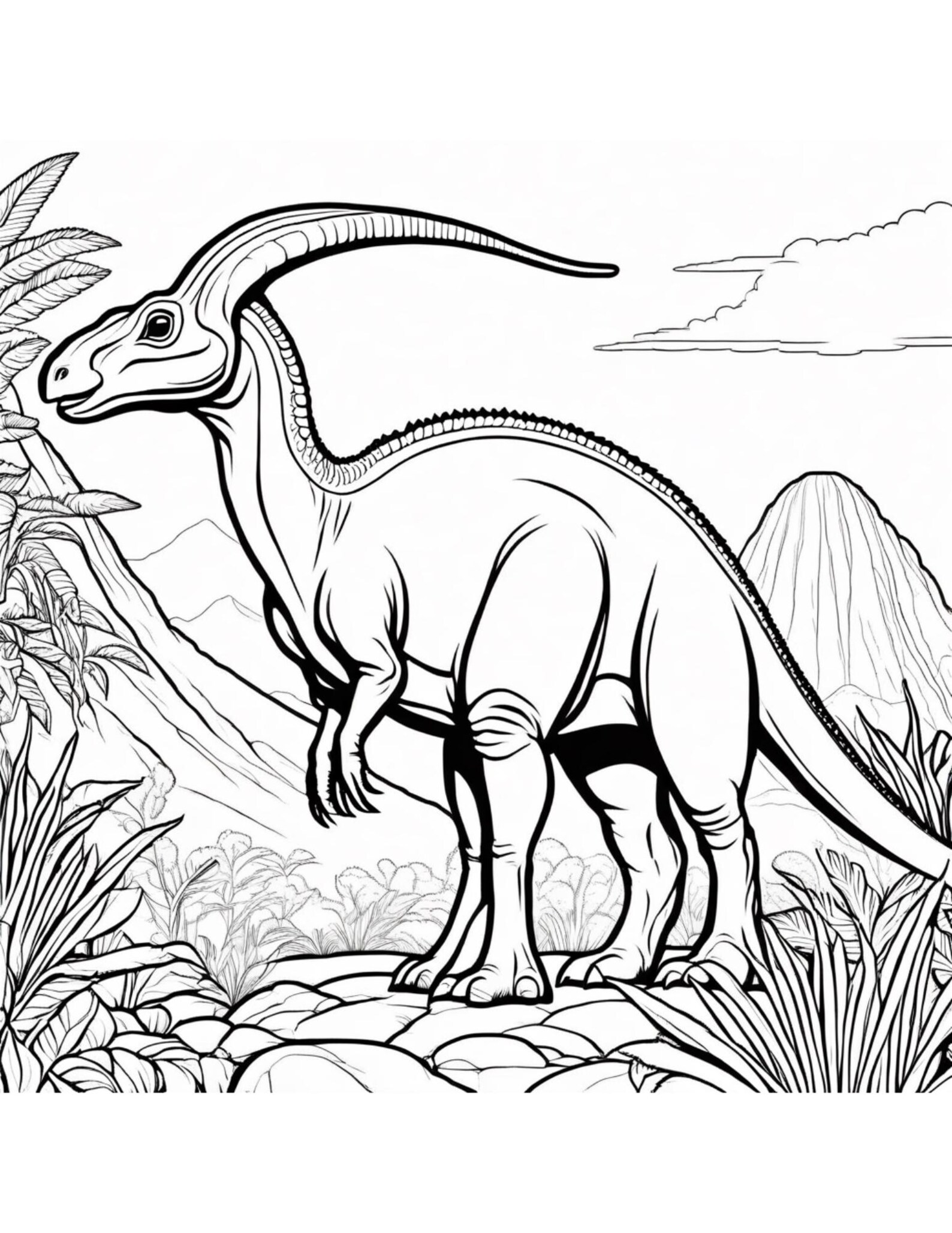 Dinosaur Coloring Pages - Etsy