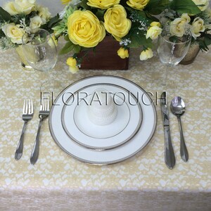 Gold Lace Wedding Table Overlay image 3