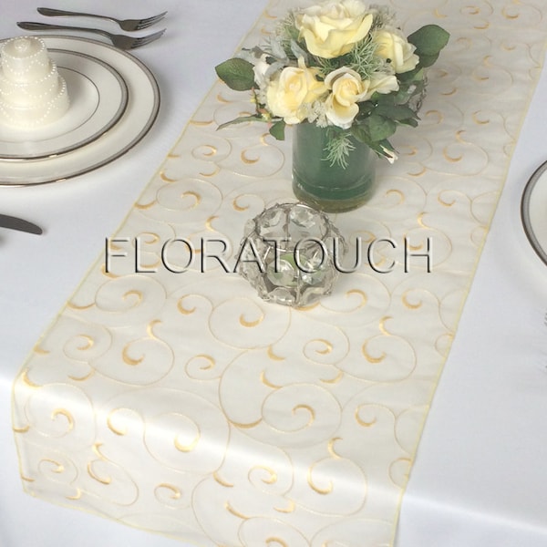 Gold Table Runner Etsy