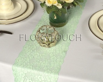 Mint Lace Table Runner Wedding Table Runner LM04