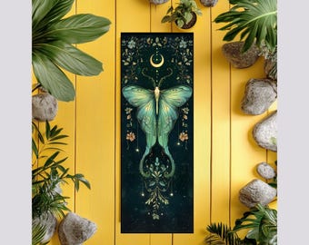 Luna Moth-yogamat: milieuvriendelijke antislip fitnesspilatesmat