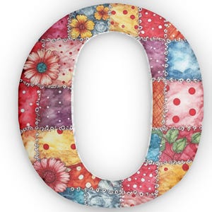 Cojín de primavera con forma de letra "O": relleno para decoración del hogar, cojín único, cojín personalizado, regalo para niña, habitación de niña