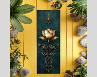 Lotus yogamat: milieuvriendelijk rubberen fitnessaccessoire