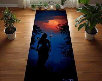 Godin Duga krijger yogamat | Illustratie mythische krijger