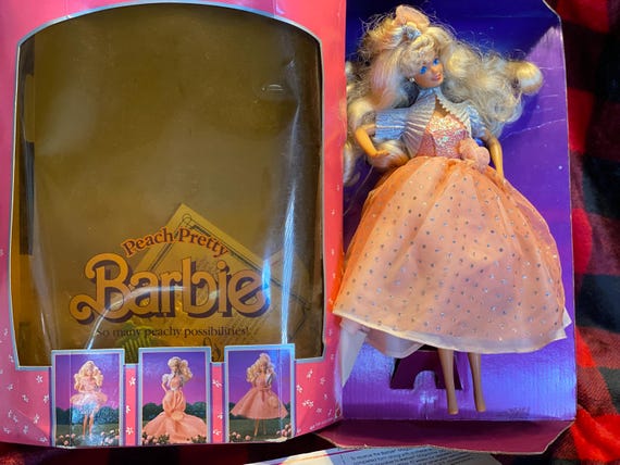 holiday barbie peach dress A Leading Role x Mattel Holiday Barbie Premium Adult Dress Up Size XL