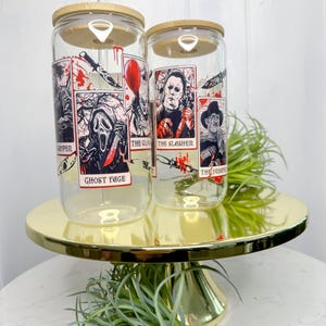 Horror Killers Glass Cup