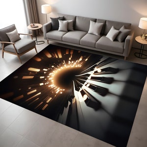 Piano Rug,Music Inspired Rug,Piano Keys Rug,Musical Art Rug,Music Lovers Gift,Living Room Rug,Rugs for living room,Etsy Premium Rug,Gift