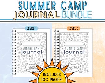 Summer Camp Journal BUNDLE | Creative Prompts for Emergent & Independent Writers | Draw and Write | Day and Overnight Fun Camp Activities