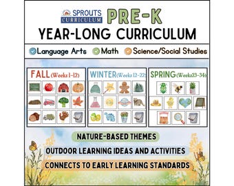 Program nauczania dla przedszkolaków | Całoroczny | Nauka na świeżym powietrzu oparta na naturze | Praktyczne | Czytanie, matematyka, nauka, S.S. | Edukacja domowa, opieka dzienna, Montessori