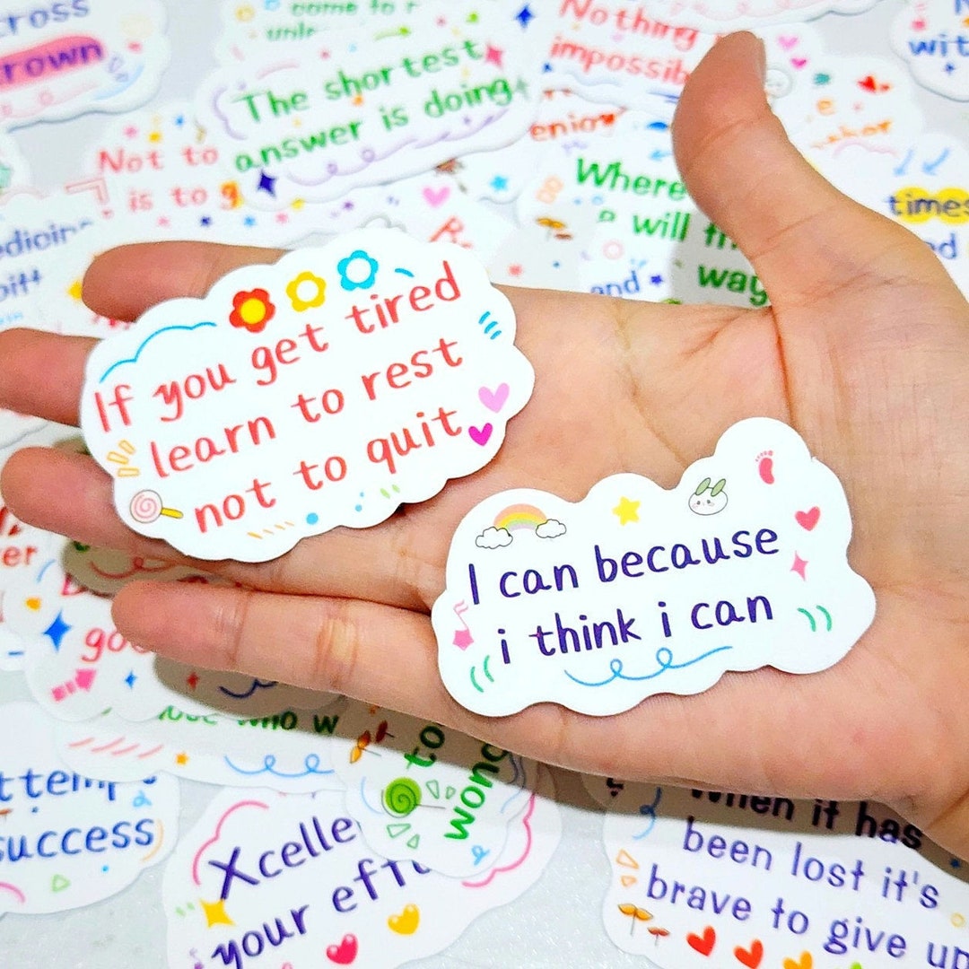50 Pcs Motivational Inspirational Quotes Stickers, Gift for Students ...