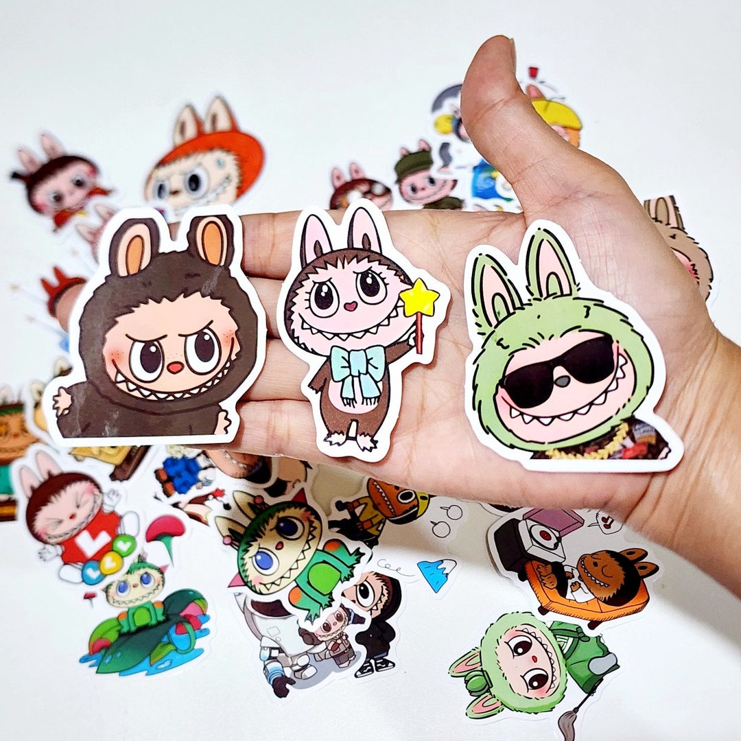 50 Pcs Labubu Stickers, Cute Monsters Stickers, Waterproof PVC Vinyl