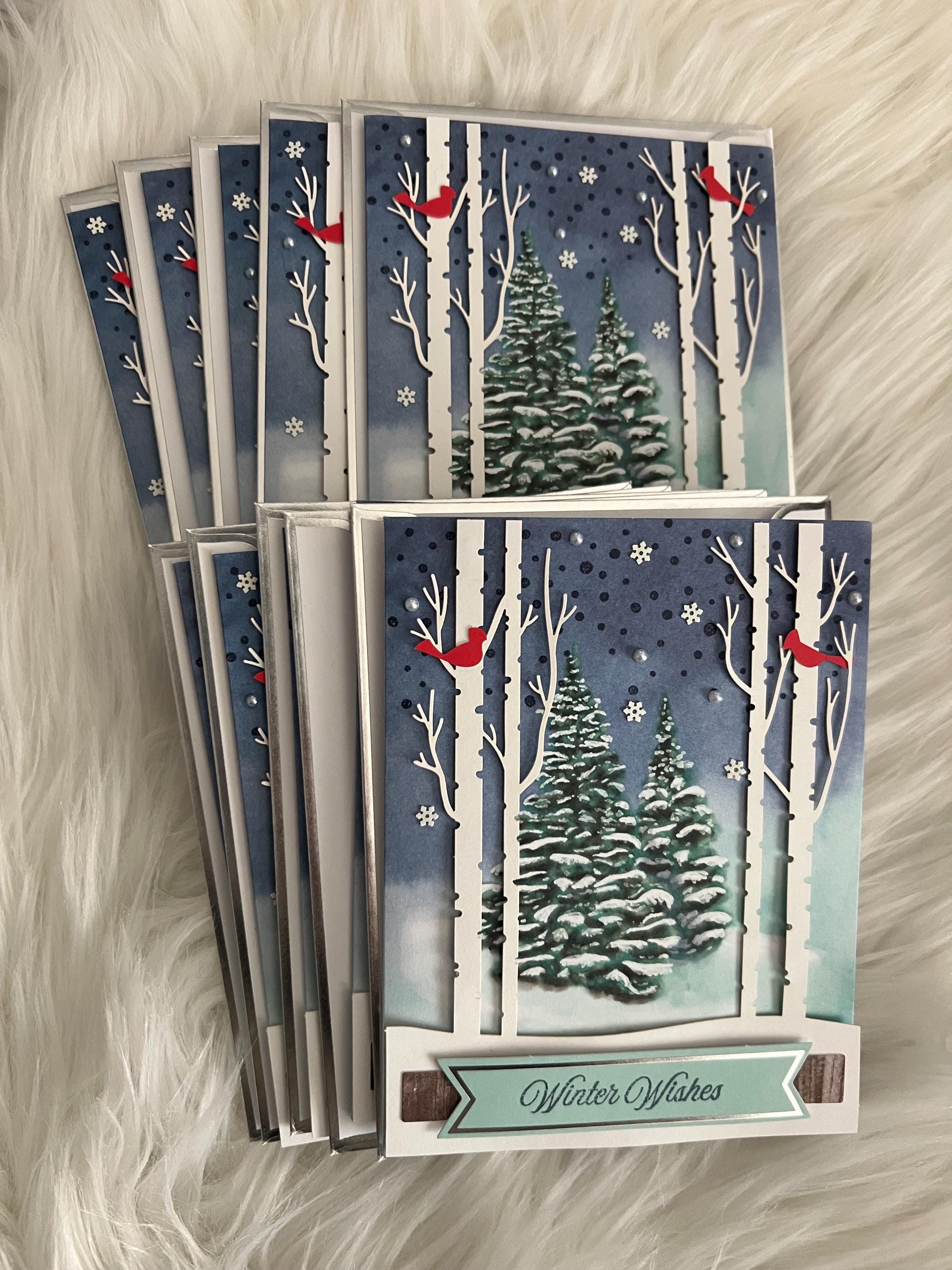 Christmas Cards Handmade, Set of 10 With Envelopes. - Etsy UK