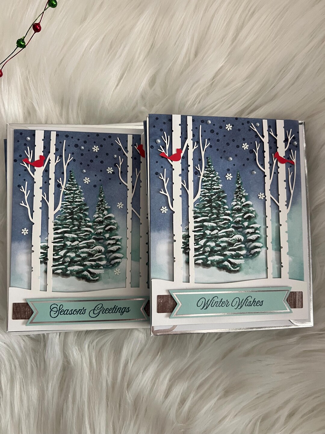 Christmas Cards Handmade, Set of 10 With Envelopes. - Etsy UK