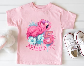 Flamingo Birthday Shirt | Pink Flamingo Party Tee | Matching Family Flamingo Shirts | Mom Birthday Flamingo Top | Birthday Girl Shirt