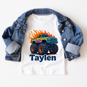 Personalized Monster Truck Birthday Shirt | Custom Kids Gift | Monster Truck Party Tee | Family Birthday Outfit | Personalized Party Shirt