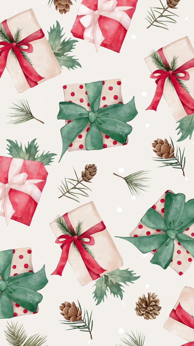 Download Holiday Season Phone Wallpaper and Print Greetings Card. - Etsy