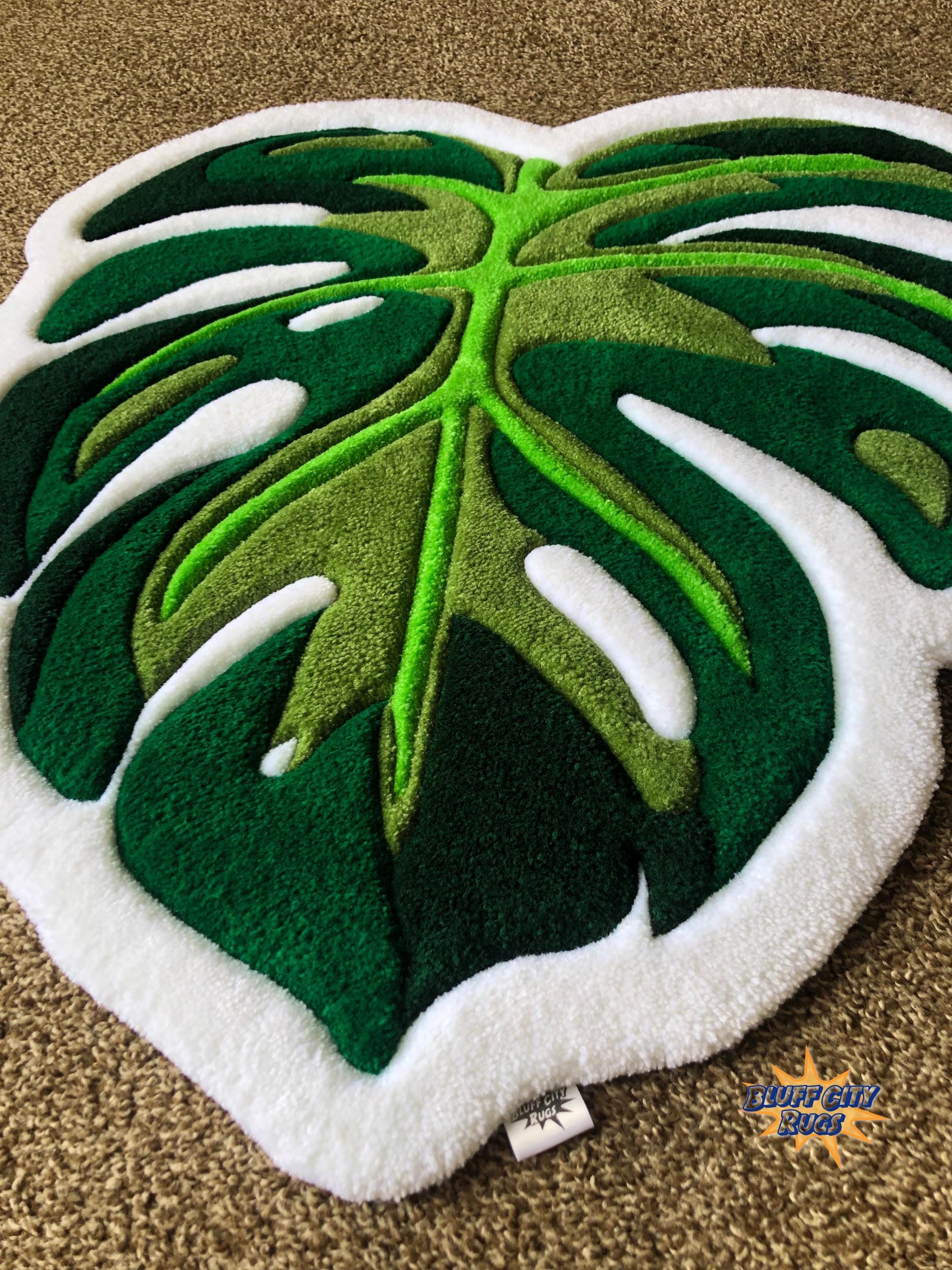 Monstera Leaf Rug - Etsy