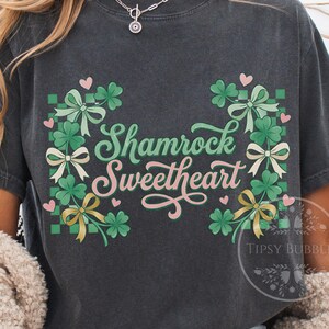 Coquette St. Patrick's Day PNG, Girls St. Patrick's Day Shirt Design, Checkered St. Patrick's Day Sublimation File, Shamrock PNG