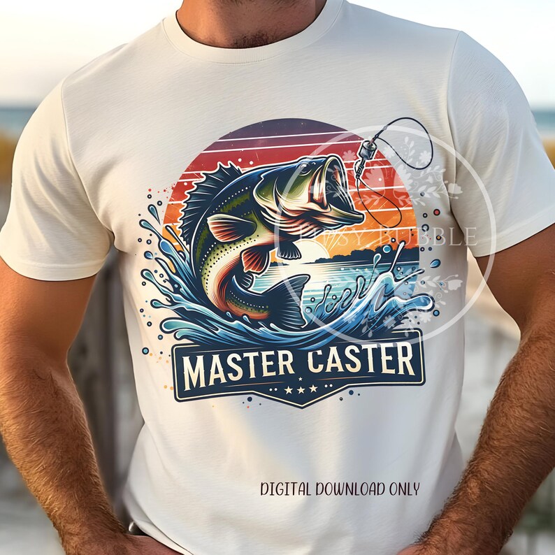 Funny Fishing PNG, Retro Fishing Clipart PNG, Fishing Sublimation Design, Bass Fishing PNG, Bass Fishing File, Commercial Use, Digital Files