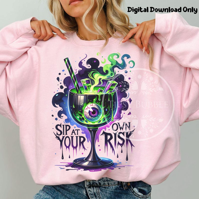 Halloween Drink PNG Bundle, Halloween Clipart, Halloween Sublimation Designs, Halloween Cocktail PNG Sublimation File Commercial Use Digital