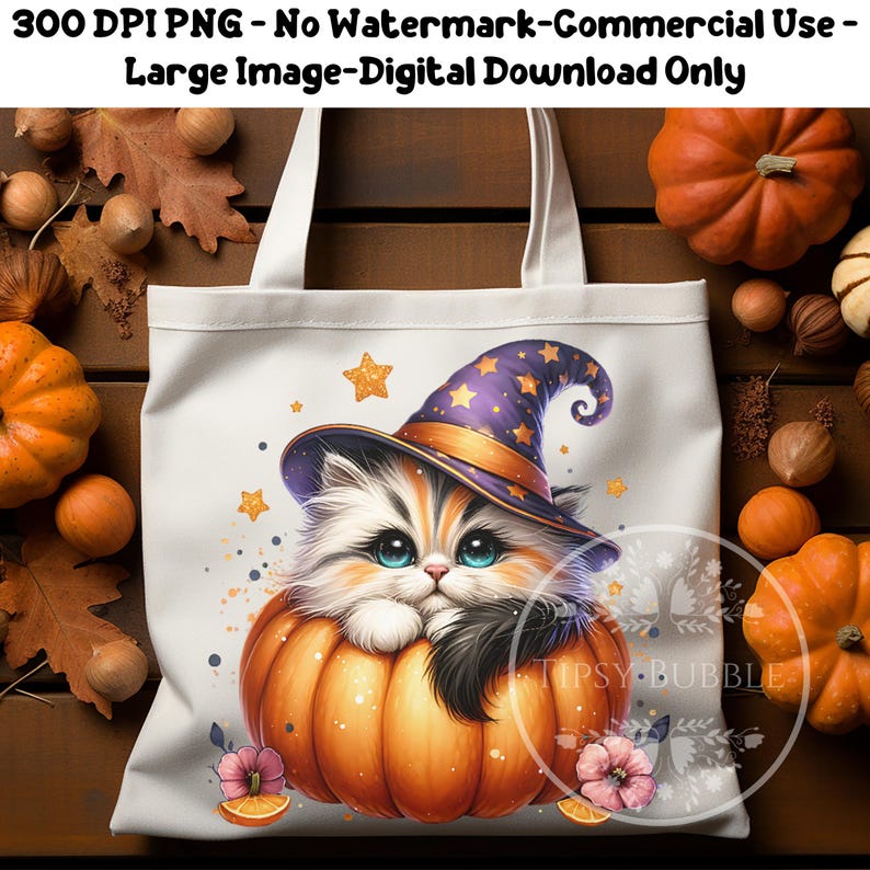 Halloween Cat Shirt Design, Cute Halloween Cat PNG, Pumpkin Cat PNG, Sublimation Designs Halloween Sublimation Files, Commercial Use Digital