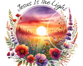 Christian Floral Shirt PNG: Bible Verse Design (Digital Download)