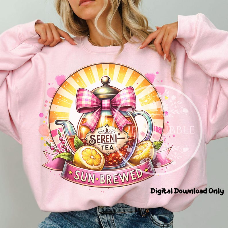 Summer Coquette Sublimation File, Sweet Tea PNG, Retro Southern Coquette Girly PNG, Trendy Coquette PNG, Commercial Use, Digital Downloads