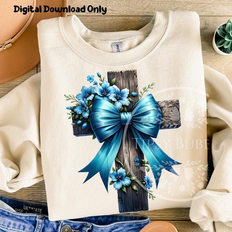 Christian Floral Cross Bundle, Christian Coquette, Religious Shirt PNG, Cross and Flowers, Bow Cross PNG, Commercial Use, Digital Downloads