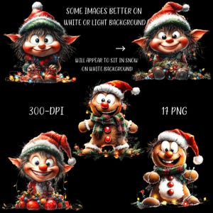 Funny Christmas PNG Bundle, Quirky Clipart, Christmas Shirt, Quirky Santa, Holiday Clipart Bundle, Scrapbook, Sublimation Designs, Cute Xmas