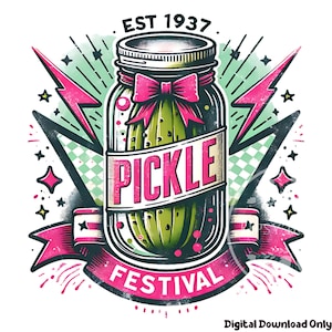 Retro Pickle Shirt Design, Vintage Pickle PNG, Pickle Festival PNG, Retro Sublimationsdateien, Pickle Clipart, kommerzielle Nutzung, digitale Dateien