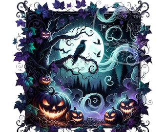 Diseños de camisetas de Jack-O-Lantern espeluznantes, calabaza de Halloween espeluznante PNG, camiseta de Halloween de Jack-O-Lantern PNG, Jack-O-Lanterns PNG, uso comercial