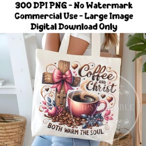 Christian Coffee PNG, Christian Shirt Designs, Sublimation Files, Trendy Coquette Cross PNG File, Commercial Use, Digital Download
