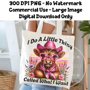 Western Highland Cow PNG, Funny Sublimation Designs, Retro Sassy PNG File, Retro Pink Western Shirt Design, Commercial Use, Digital Download