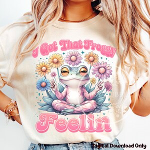 Retro Frog Funny Shirt Design, Vintage Frog PNG, Sarcastic Quote PNG, Funny Frog Shirt PNG, Sublimation Files, Commercial Use, Digital Files