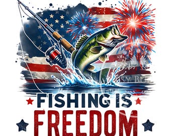 Patriotic Fishing PNG, Fishing Shirt Design, Patriotic Shirt PNG, Fisherman PNG, Fishing Sublimation File, Commercial Use, Digital Download