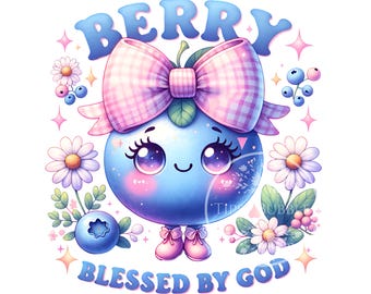 Girls Coquette Christian Sublimation Design, Cute Blessed Shirt Design, Kids Christian PNG, Spring Summer Png Commercial Use, Digital Files