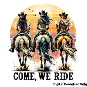 Western Cowgirl PNG, Sublimation Files, Western Girl Shirt Designs, Sassy Cowgirl Clipart PNG, Retro Cowgirl Sublimation PNG, Commercial Use