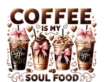 Coffee Coquette PNG, Cute Coffee Shirt Designs, Coquette Coffee Sublimation Designs, Coffee Lovers PNG, Trendy Coffee PNG, Commercial Use